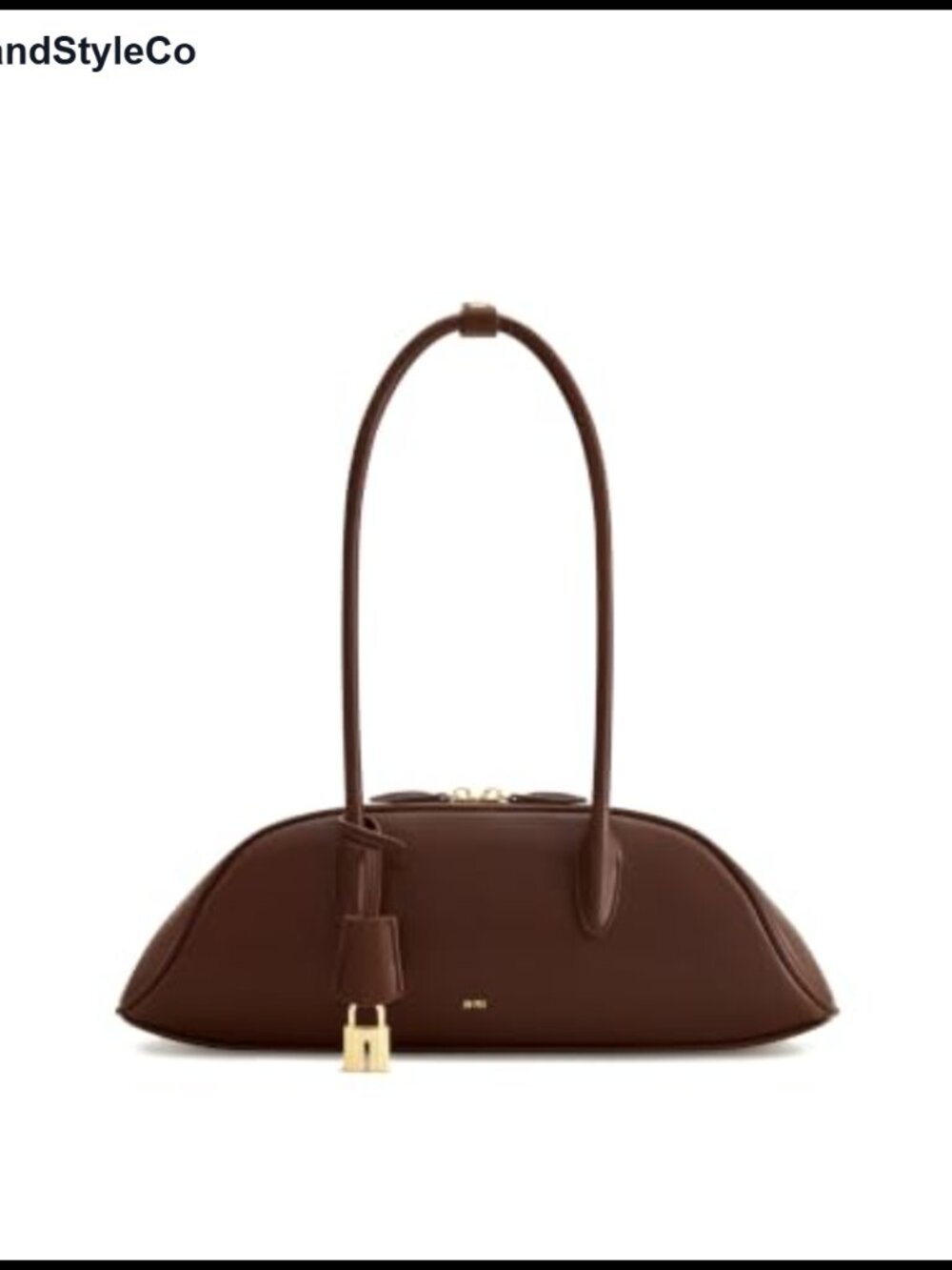 Vegan Leather Zora Shoulder Bag Gold Hardware Handbag